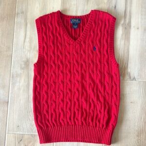Boys size Polo Ralph Lauren size 7 Sweater vest.